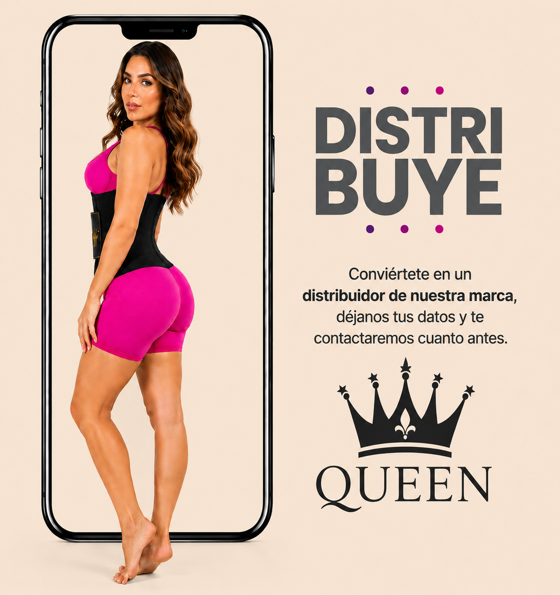 Mujer usando faja Fajas Queen